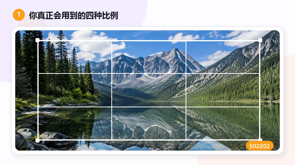 "按比例裁剪:1:1、4:3、16:9、9:16 分别什么时候用" — visual 1