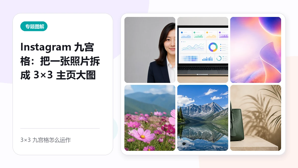 Instagram Grid Post: Hatiin ang Isang Larawan sa 3×3 Profile Grid