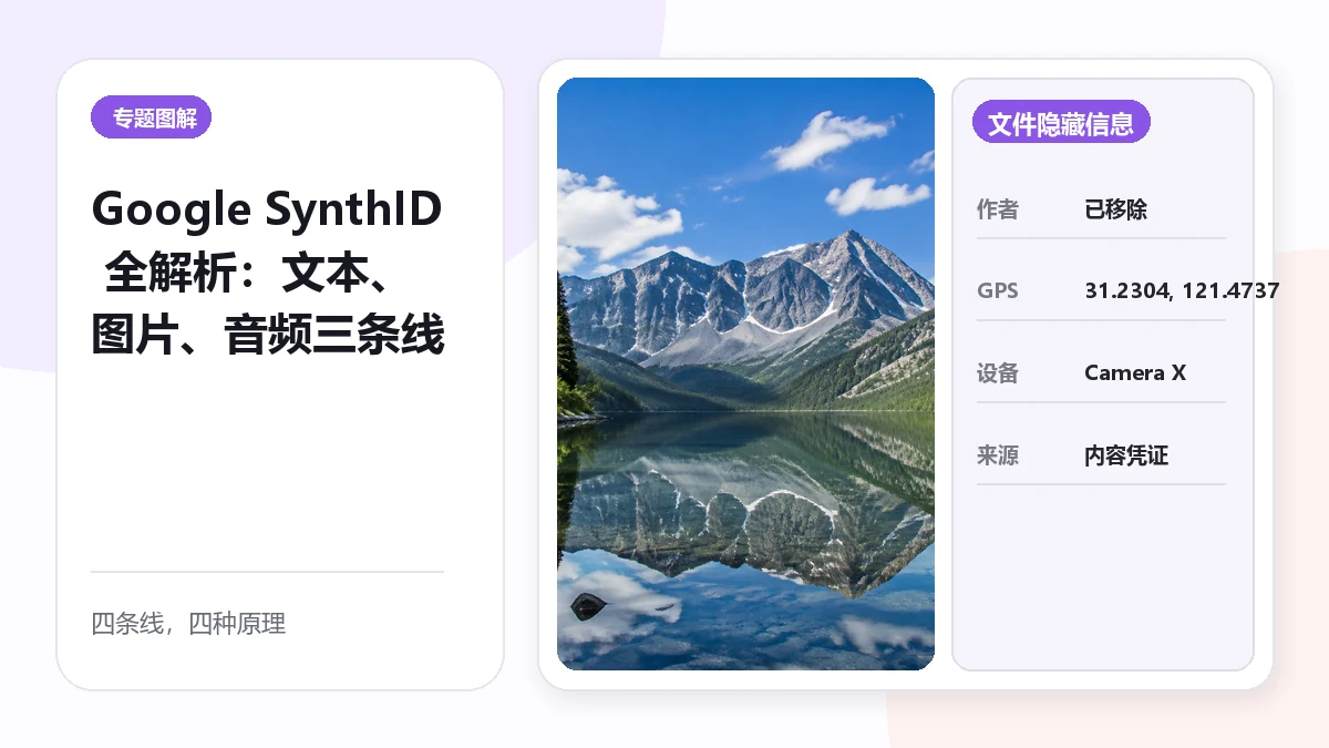 Google SynthID 全解析:文本、图片、音频三条线