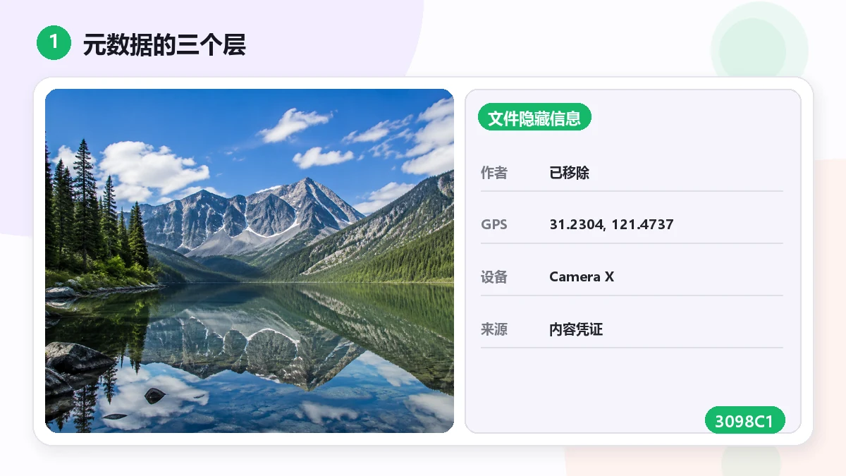 "一张照片里到底藏了多少信息:EXIF、XMP 和生成器字段" — visual 1