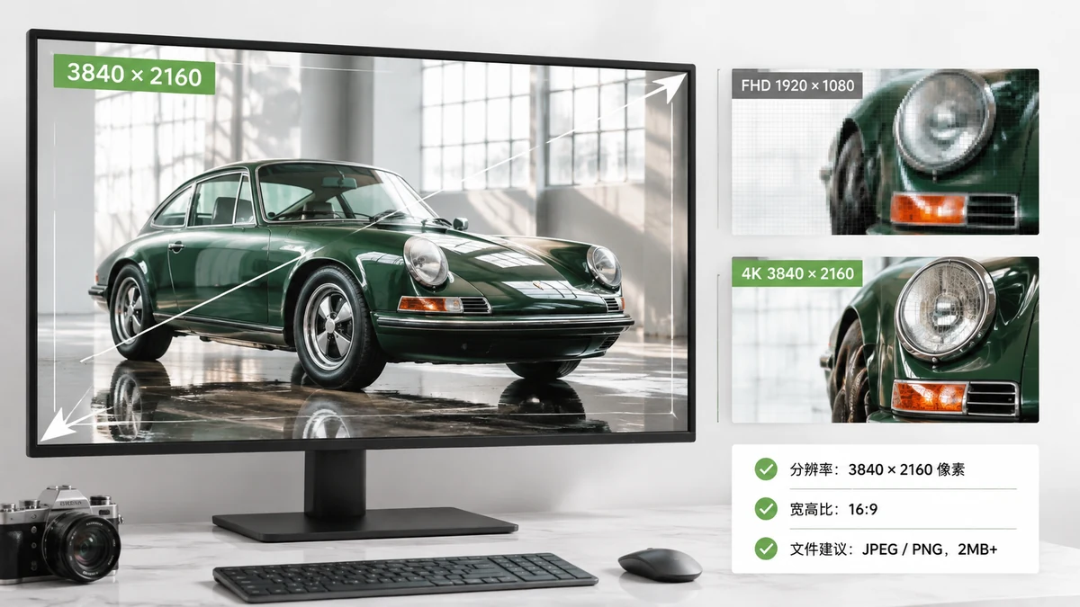 2026 4K 壁纸分辨率指南：4K、5K、8K 尺寸详解