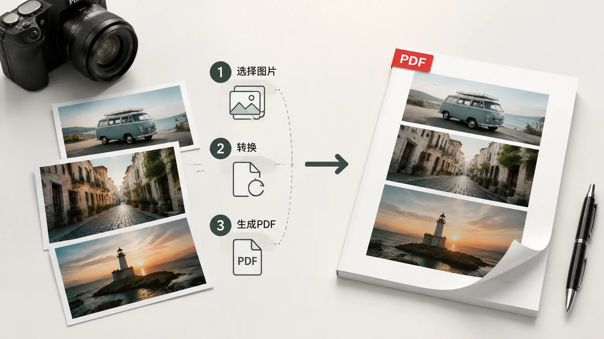 如何把图片转成 PDF（JPG 或 PNG 合并为一个文件）