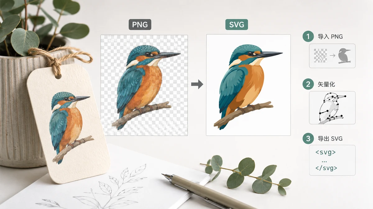 كيفية تحويل شعار PNG إلى SVG (2026)