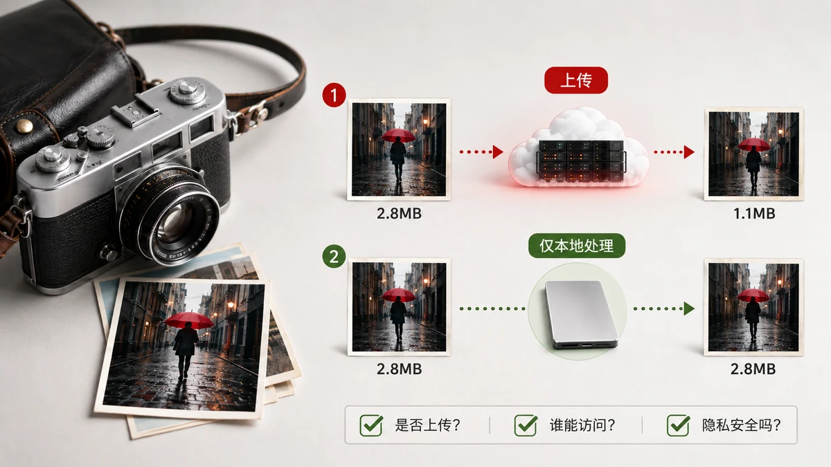 I compressori di immagini caricano le tue foto? Come verificarlo