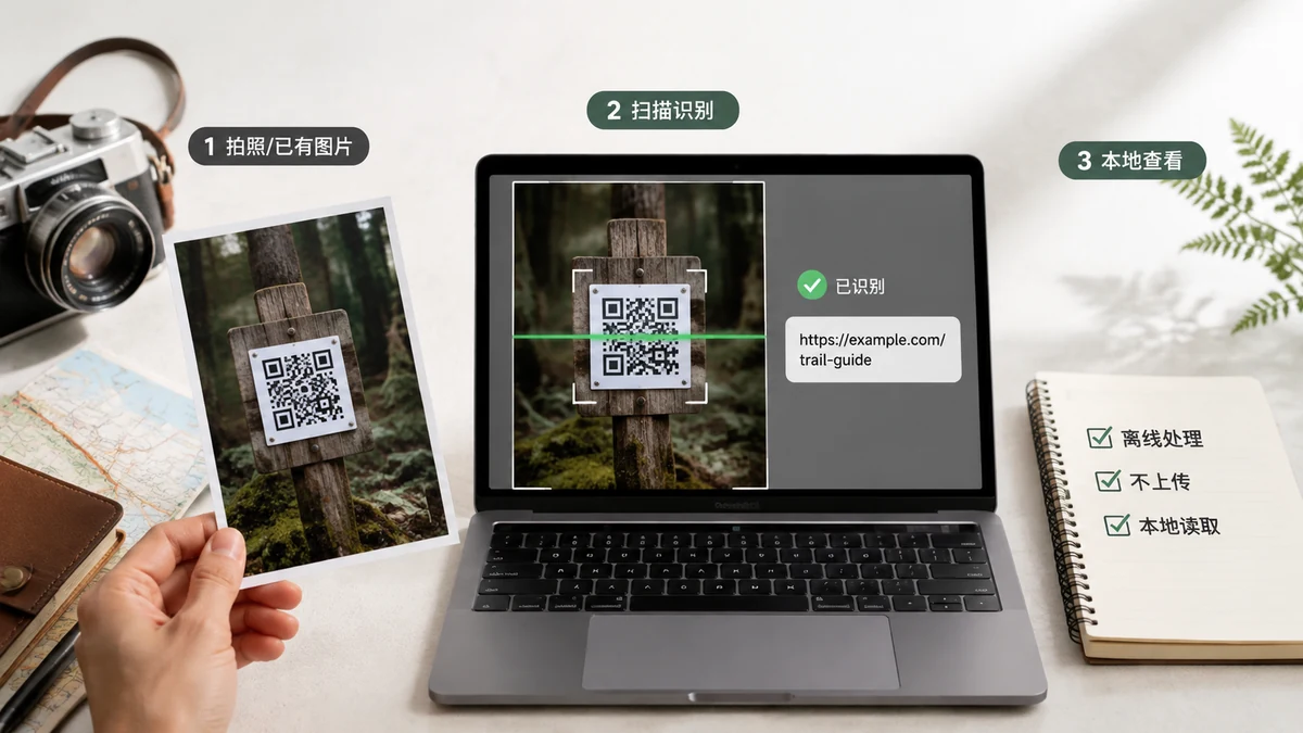私密地识别图片里的二维码——就在你自己的设备上