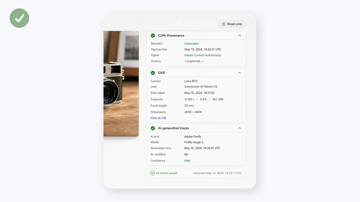 AI watermark detector · 3 · Review and export