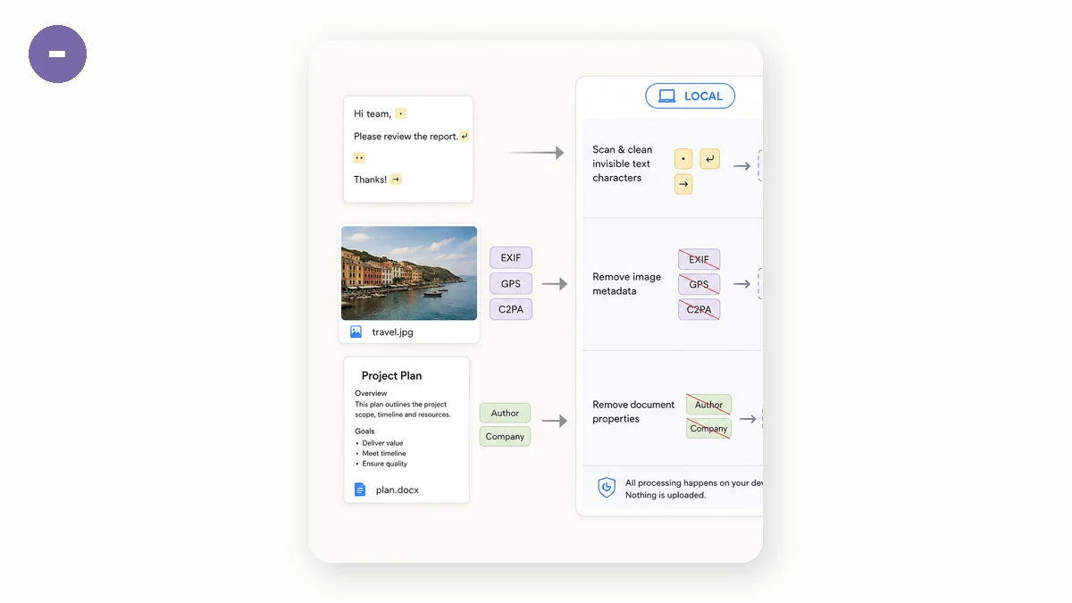 AI Watermark Remover · 1 · Choose input