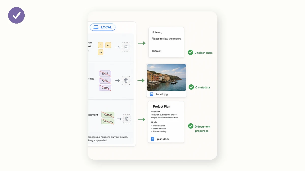AI Watermark Remover · 3 · Review and export