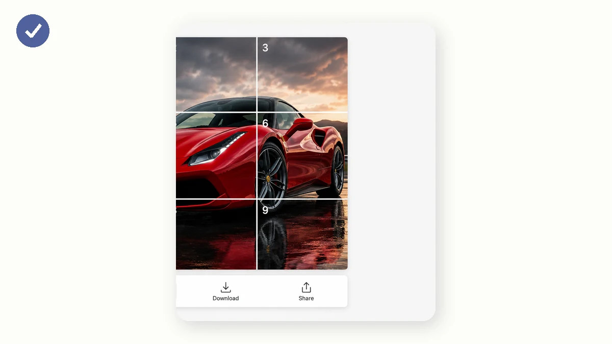 9-Grid Photo Splitter: 3 · Download result