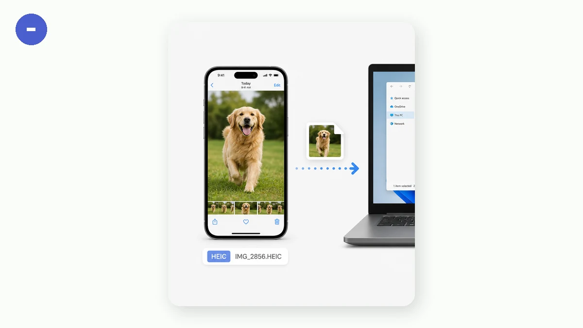 HEIC to JPG: 1 · Choose input