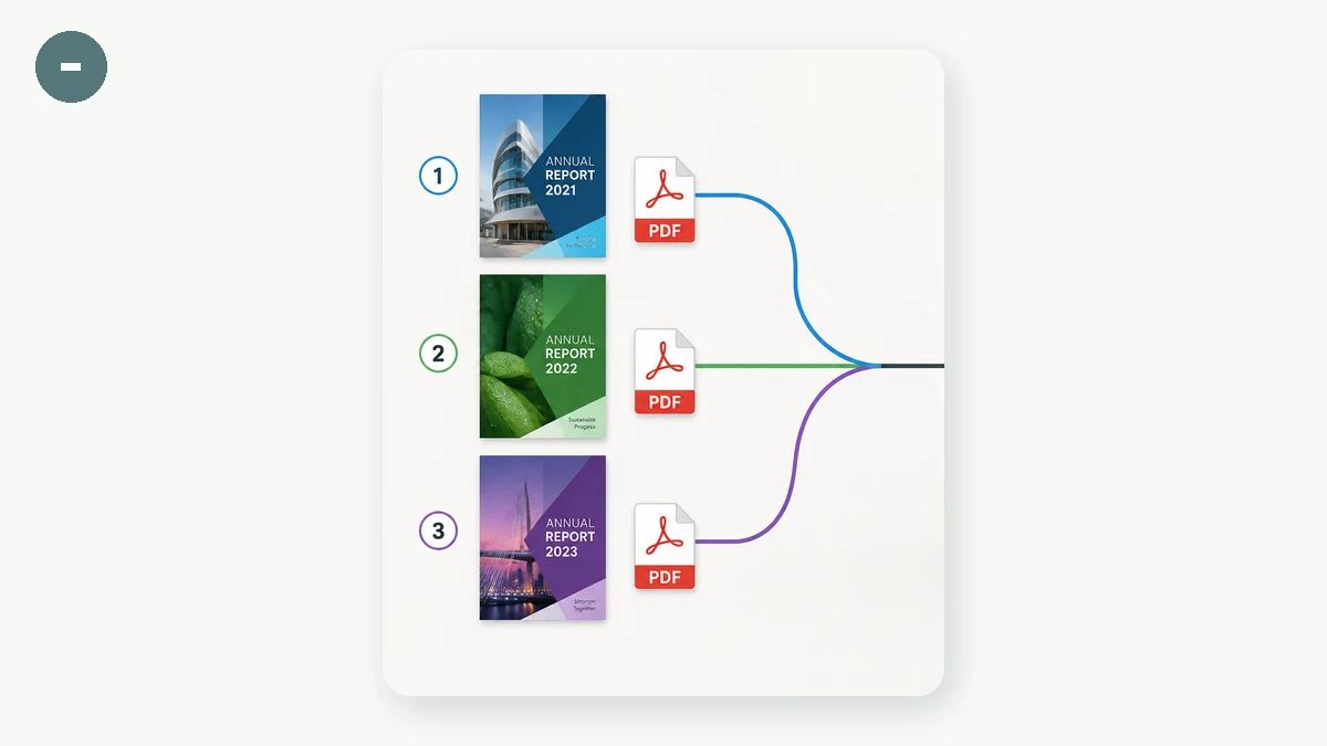 Merge PDF: 1 · Choose input