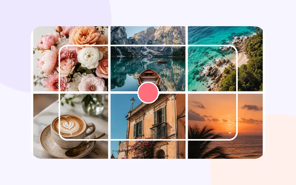 Photo Collage: 2 · Adjust and process