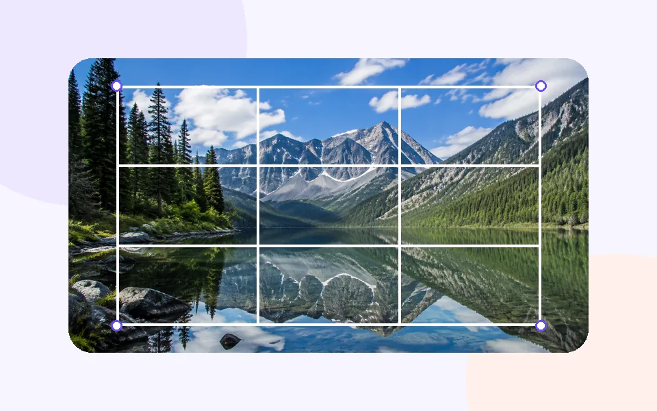 Visual image editing canvas